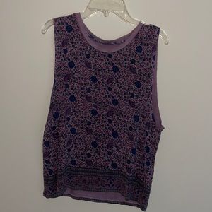 American Eagle soft & sexy blouse, Purple with print (see pictures), Small